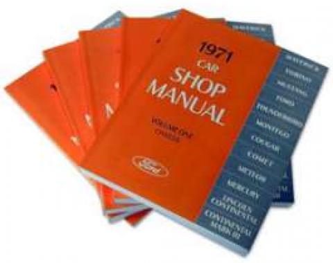 1971 Ford Lincoln Mercury Car Shop Manual - 5 Volume Set - 1660 Pages