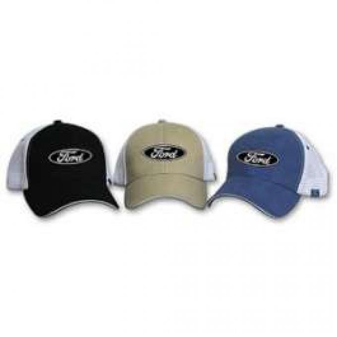 Mesh Trucker Hat, With Ford Logo