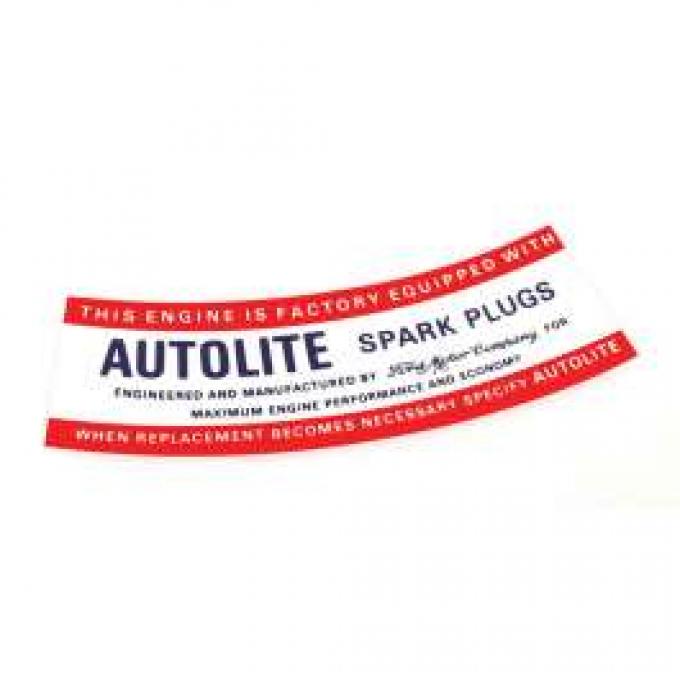 Air Cleaner Decal - Autolite Spark Plugs