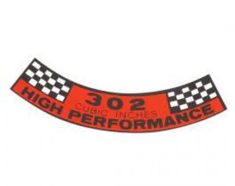 Air Cleaner Decal - 302 High Performance