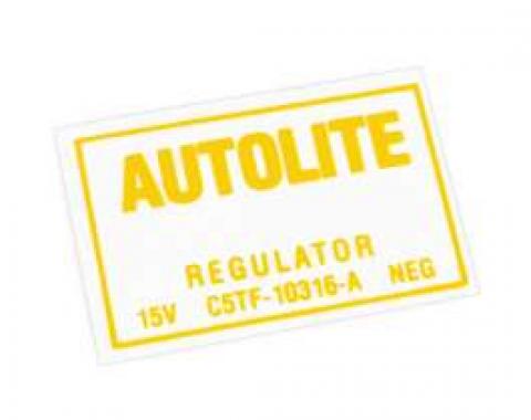 Decal - Voltage Regulator