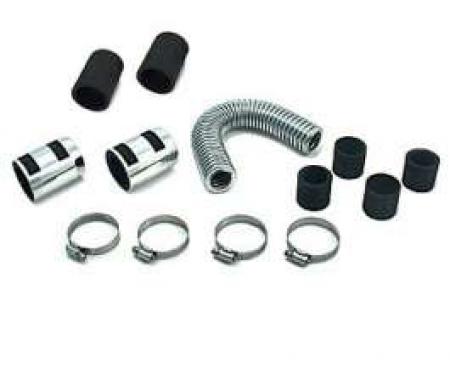 12 INCH SS RADIATOR HOSE KIT WITH CHROME ENDS