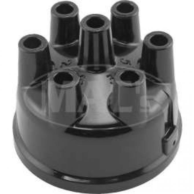 Distributor Cap - Black Plastic - 6 cylinder