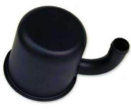 Oil Filler Breather Cap - Reproduction - Up Turned Spout - Push On Type - Black - 260 Or 289 V8