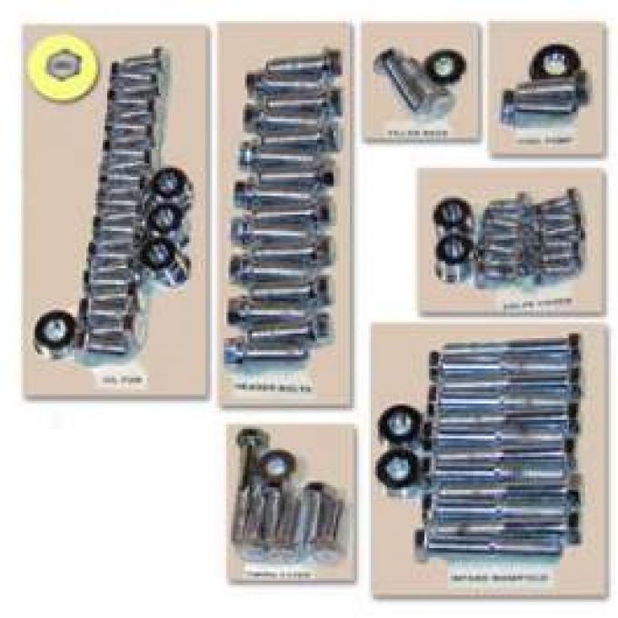 Engine Hardware Kit-Headers (Small Block, Stainless)