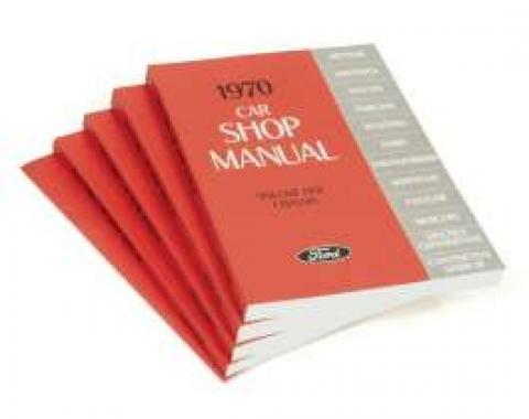 1970 Ford Lincoln Mercury Car Shop Manual - 5 Volume Set - 1636 Pages