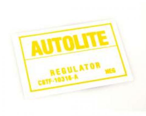 Voltage Regulator Decal