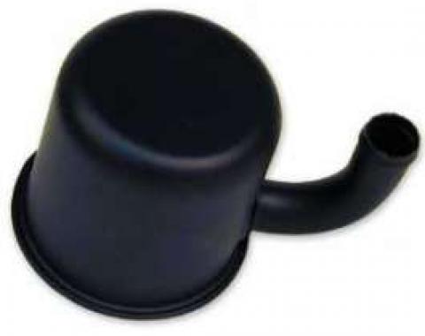 Oil Filler Breather Cap - Reproduction - Up Turned Spout - Push On Type - Black - 260 Or 289 V8