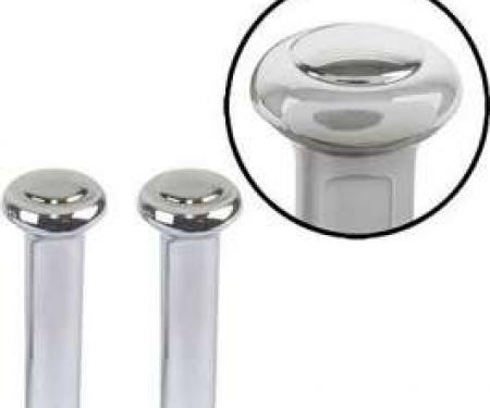 Door Lock Buttons - Chromed Plastic