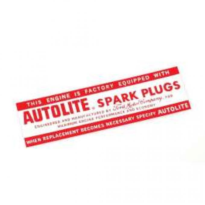 Air Cleaner Decal - Autolite Spark Plugs