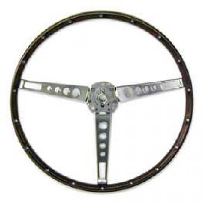 Steering Wheel - Simulated Wood Grain - 3 Spoke