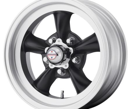 American Racing 14x6 VN105 Torq Thrust D Satin Black/Machined 5x4.5 bolt 3.42" back 307104