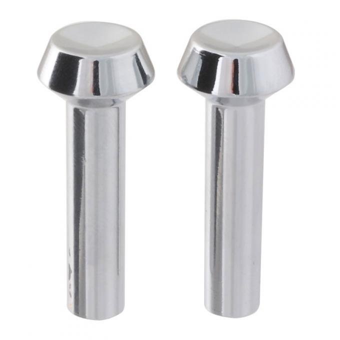 Redline Restomotive® Mustang 65-66 Door Knob - 1 Pair, Chrome LG-10-782-A