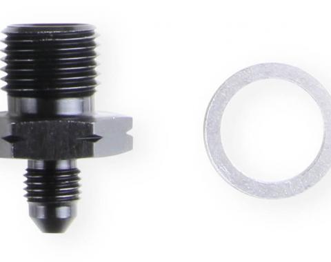 Earl's GM LS Oil Pressure Gauge Adapter Fittings, Black AT9919BFJERL