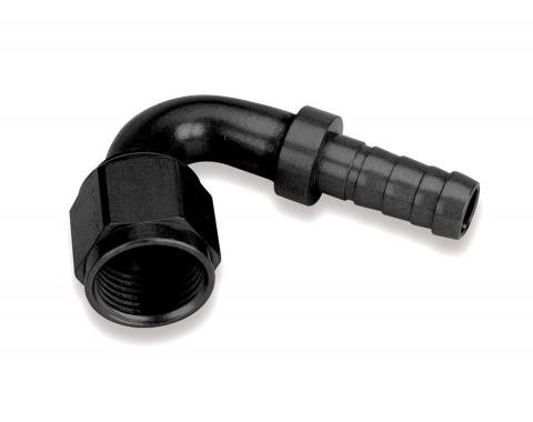 Earl's Auto-Crimp Hose End, 150 Degree, Size -6, Black AT715006ERL