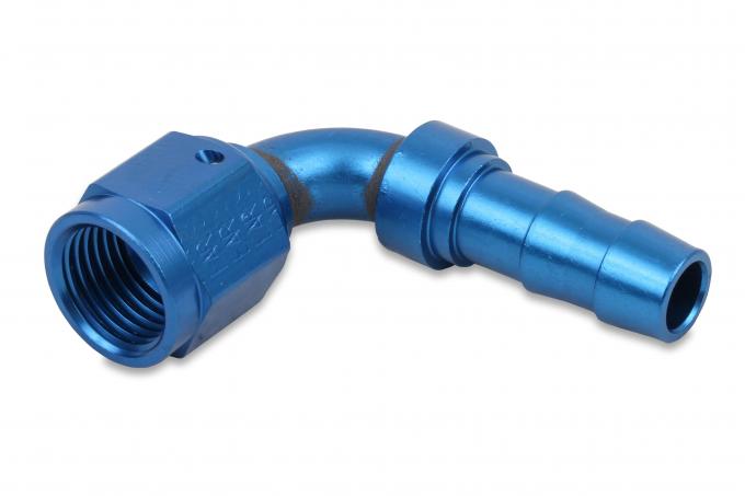 Earl's Auto-Crimp Hose End, 90 Degree, Size -8, Blue 709108ERL