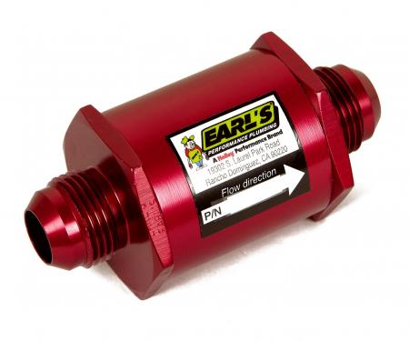 Earl's Performance Aluminum In-Line Fuel Filter 230212ERL