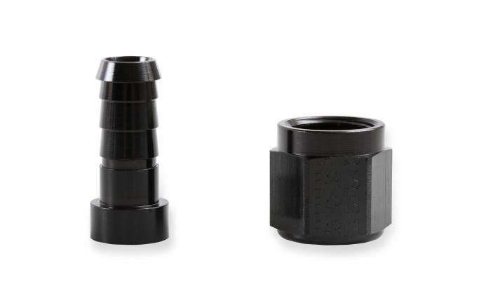 Earl's Auto-Crimp Hose End, Straight, Size -8, Black AT700108ERL