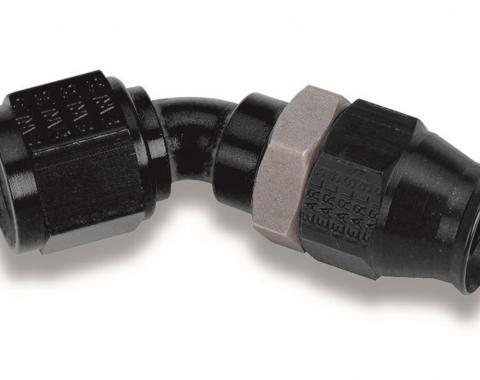 Earl's Adj. Tube 45 Degree Speed-Seal Hose End, -8 Hose Size, 8 Nut Size AT604738ERL