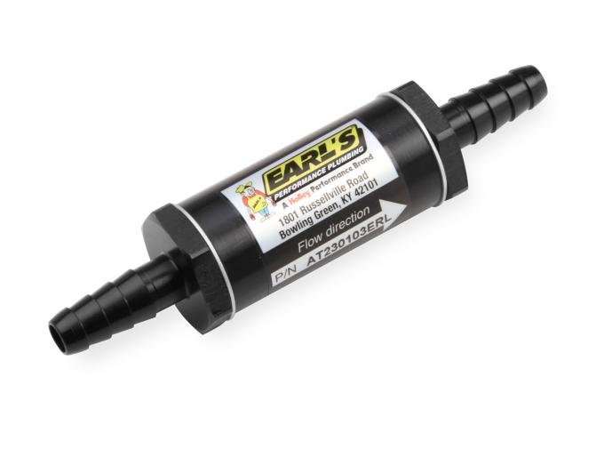 Earl's Performance Aluminum In-Line Fuel Filter AT230103ERL