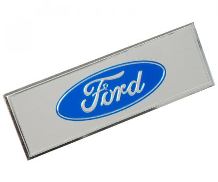 Door Scuff Plate Emblem - Ford Script Exact As Original - Adhesive Backing