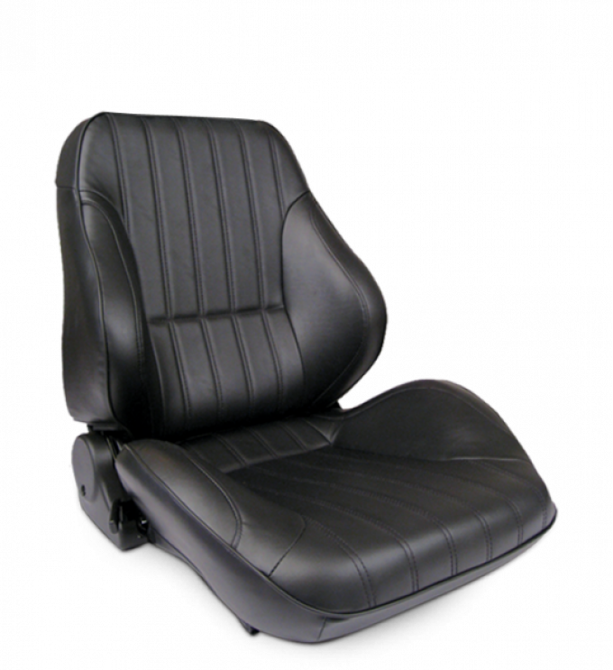 Procar Lowback Rally Seat, Right, Black Leather