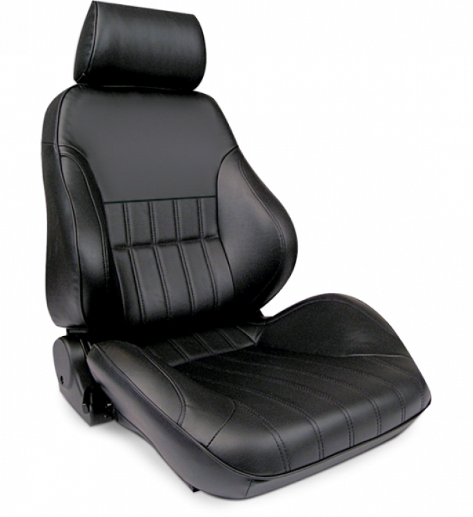 Procar Smoothback Rally Seat, with Headrest, Right, Vinyl