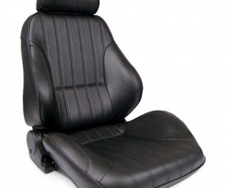 Procar Rally Seat, with Headrest, Right, Black Leather