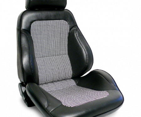 Procar Rally Seat, with Headrest, Right, Black Houndstooth