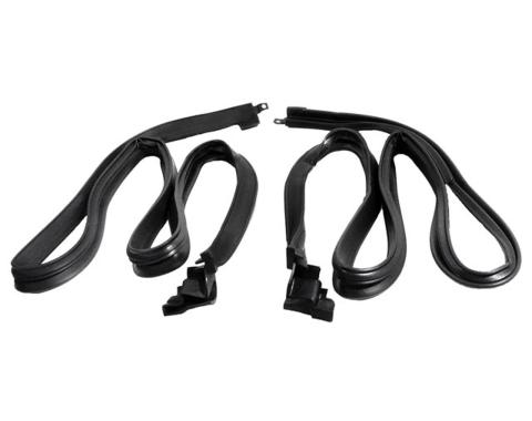 Metro Moulded Parts 1967-1968 Ford Mustang Molded Roof Rail Seals, for 2-Door Fastback RR 6903