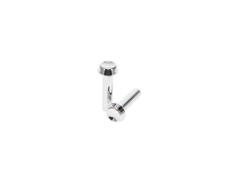 AMD Door Lock Knobs, Chrome Pair, 65 Falcon Fairlane Ranchero Comet Cyclone; 65-66 Mustang; 66-67 Bronco X536-8065-P