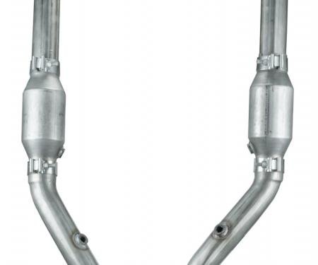 Pypes Exhaust H Pipe Catted 99-04 Mustang 2.5 in H-Pipe Hardware Incl Natural 409 Stainless Steel Exhaust HFM36E