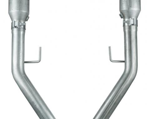 Pypes Exhaust H Pipe Catted For Long Tubes 05-10 Mustang 2.5 in H-Pipe Hardware Incl Natural 409 Stainless Steel Exhaust HFM55E