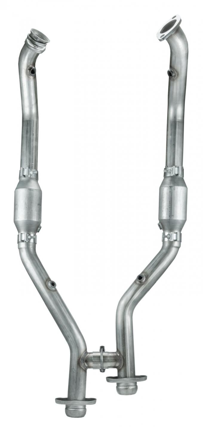 Pypes Exhaust H Pipe Catted 99-04 Mustang 2.5 in H-Pipe Hardware Incl Natural 409 Stainless Steel Exhaust HFM36E
