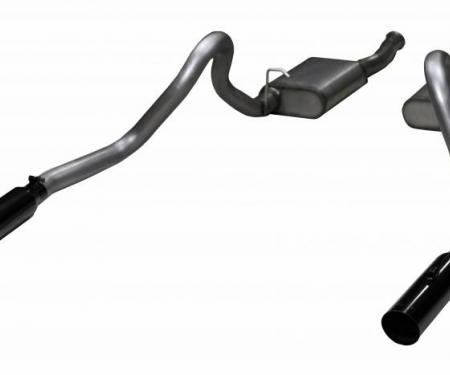 Pypes Cat Back Exhaust System 99-04 Mustang GT Split Rear Dual Exit 2.5 in Intermediate And Tail Pipe Hardware/Violator Muffler/3.5 in Black Tips Incl Natural Finish 409 Stainless Steel Exhaust SFM27VB