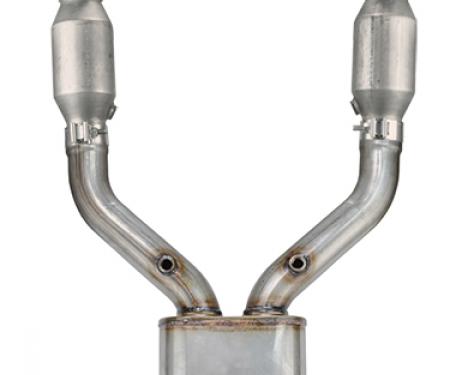 Pypes Exhaust X-Pipe Kit Intermediate Pipe 2.5 in Hardware Incl Natural 409 Stainless Steel Exhaust XFM37