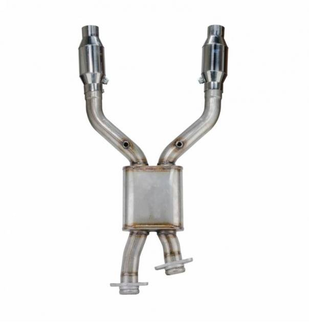 Pypes Exhaust H Pipe Intermediate Pipe 2.5 in Catted Hardware Incl