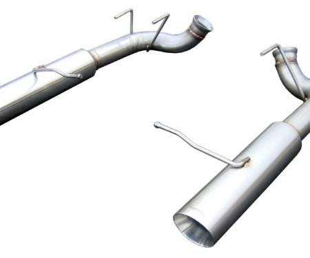 Pypes Pype Bomb Series Axle Back Exhaust System 11-14 Mustang V6 Split Rear Dual Exit 4 in Polished Tips Hardware Not Incl Polished 304 Stainless Steel Exhaust SFM79MS