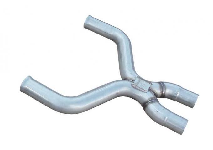 Pypes Exhaust X-Pipe Kit 11-14 Mustang For OEM 3-2.75 Hardware Not Incl Natural 409 Stainless Steel Exhaust XFM45