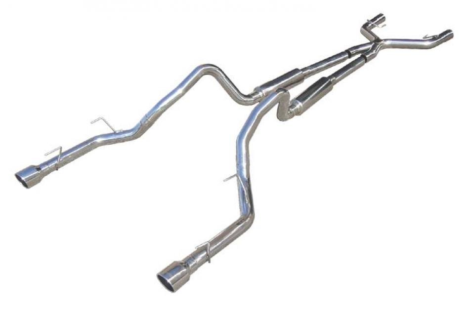 Pypes Cat Back Mid Muffler Exhaust System 05-10 Mustang V6