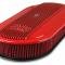 Holley Vintage Series Oval Air Cleaner, Gloss Red Machined 120-404