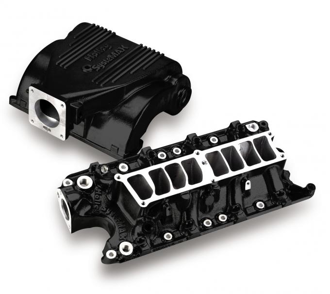 Holley SysteMAX Intake, Ford Small Block V8, Black Ceramic Coated 300-72BK