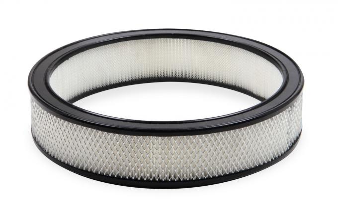 Holley Air Filter, 14"x3" , White Paper Element, Black Ring 120-178