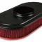 Holley Vintage Series Oval Air Cleaner, Gloss Red Machined 120-404