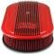 Holley Vintage Series Oval Air Cleaner, Gloss Red Machined 120-404