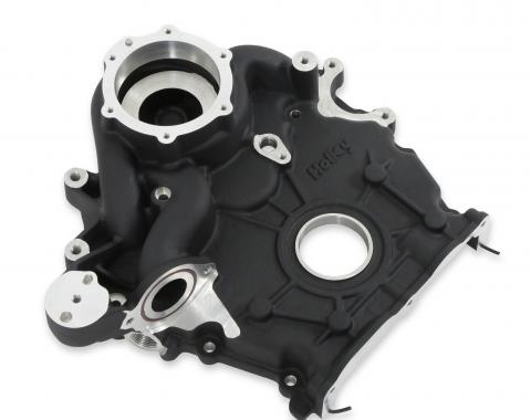 Holley Timing Cover, Water Pump Manifold, Black 97-418
