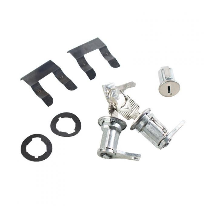 Dennis Carpenter Ignition and Door Lock Cylinder Set - 1961-66 Ford Truck, 1966-67 Ford Bronco, 1962-64 Ford Car C3AZ-6222050-B
