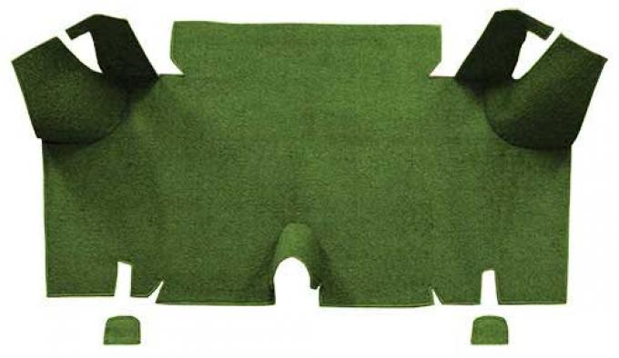 OER 1965-66 Mustang Fastback Nylon Loop Carpet Trunk Mat - Moss Green A4073A19