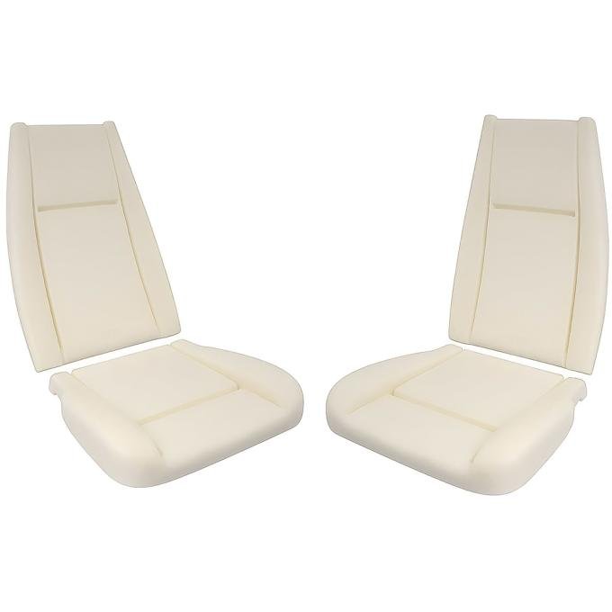 OER 1971-73 Mustang, High Back Bucket Seat Foam, Standard, Deluxe Mach 1, Pair *108PR