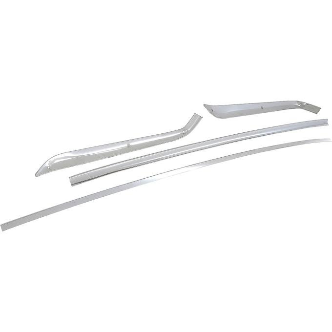 1967-68 Ford Mustang, Coupe, Rear Window Molding Set, 4 Pieces